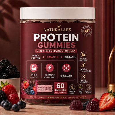 NaturaLabs 3 in 1 Protein Gummies