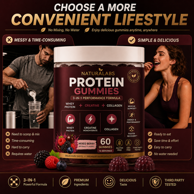 NaturaLabs 3 in 1 Protein Gummies